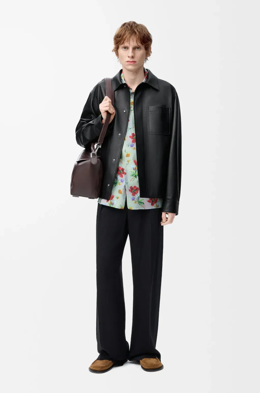 Overshirt In Nappa Lambskin