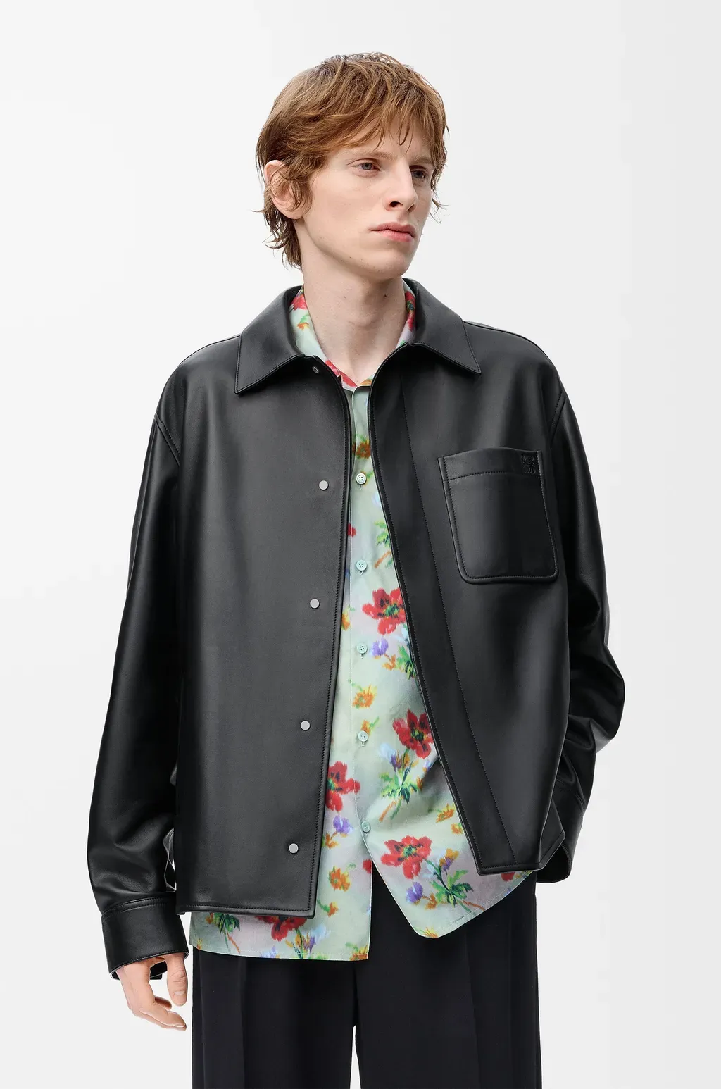 Overshirt In Nappa Lambskin