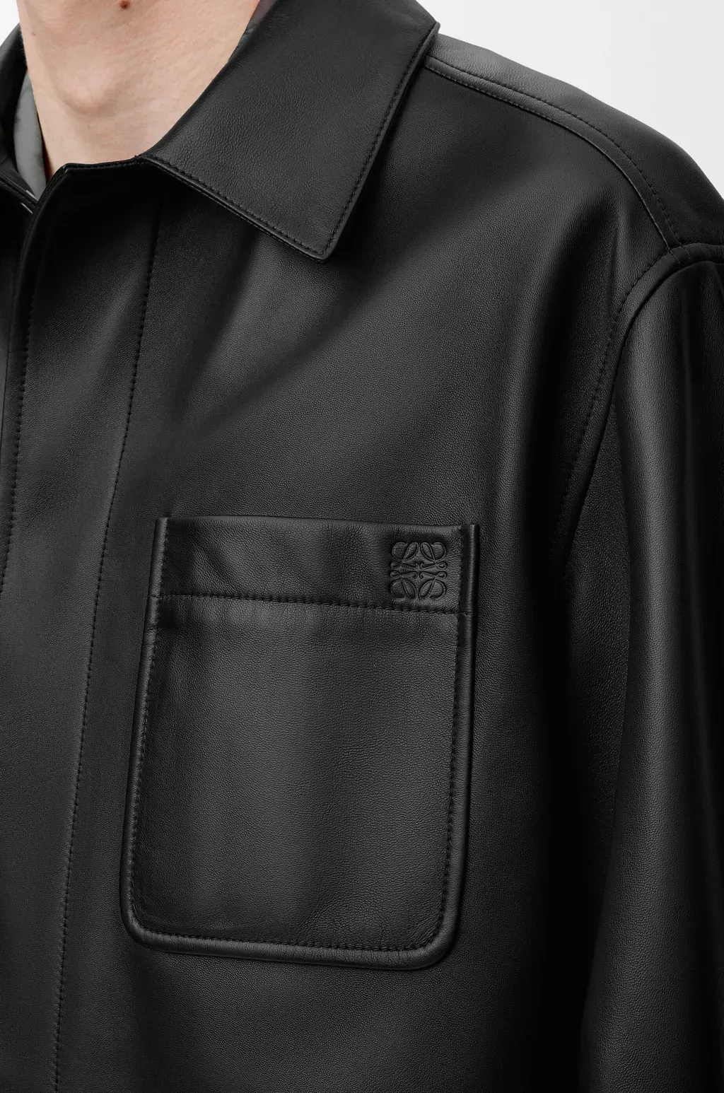 Overshirt In Nappa Lambskin
