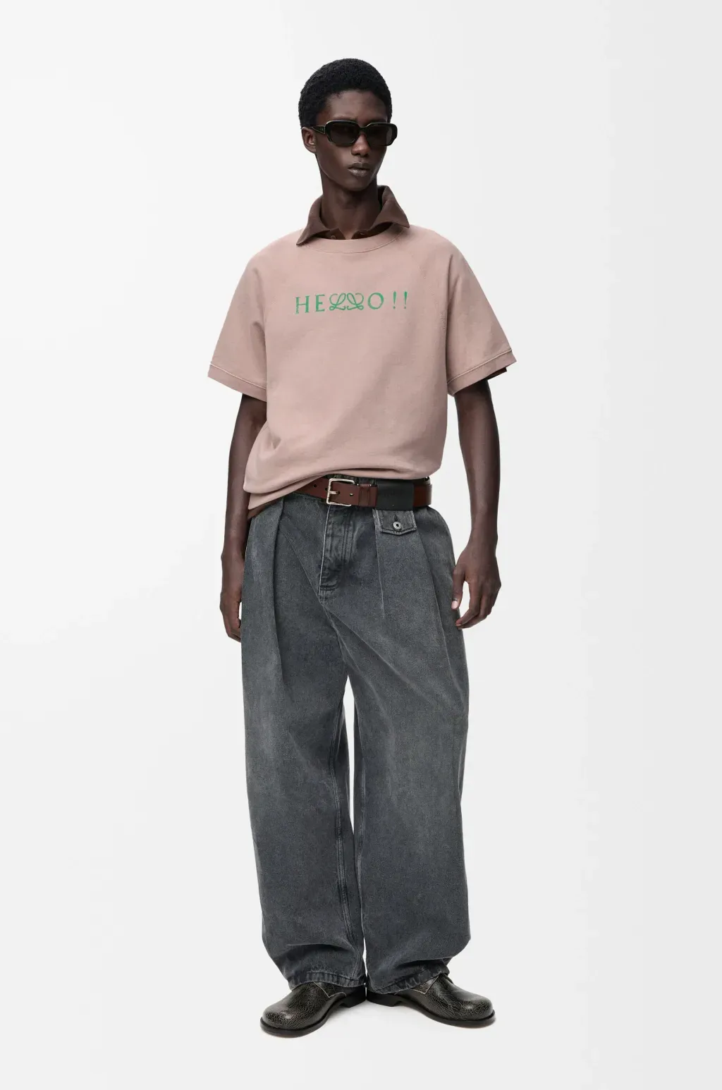 Short Sleeve Sweatshirt In Cotton