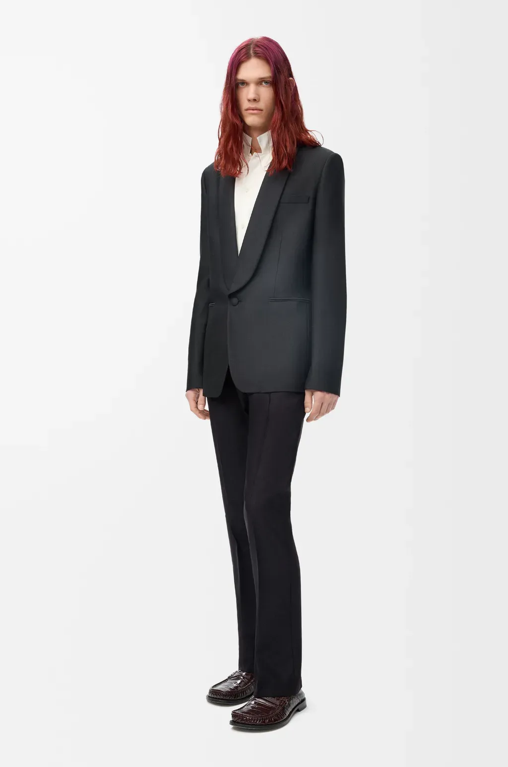 Trousers In Wool And Silk