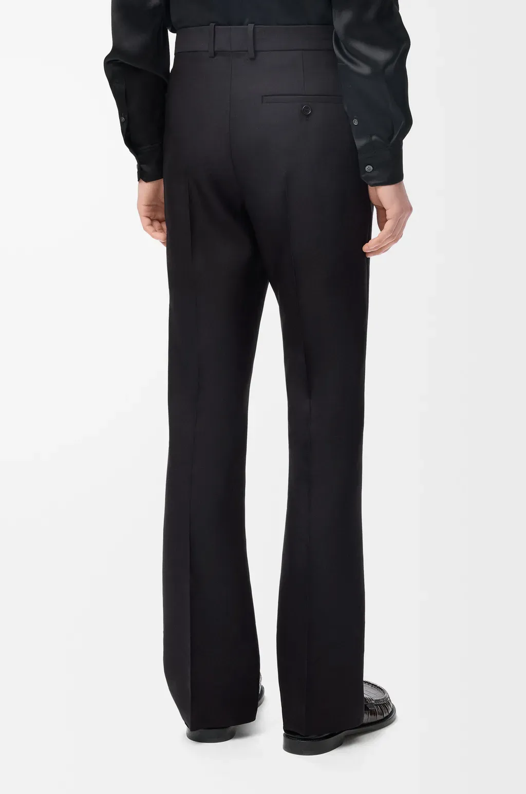 Trousers In Wool And Silk