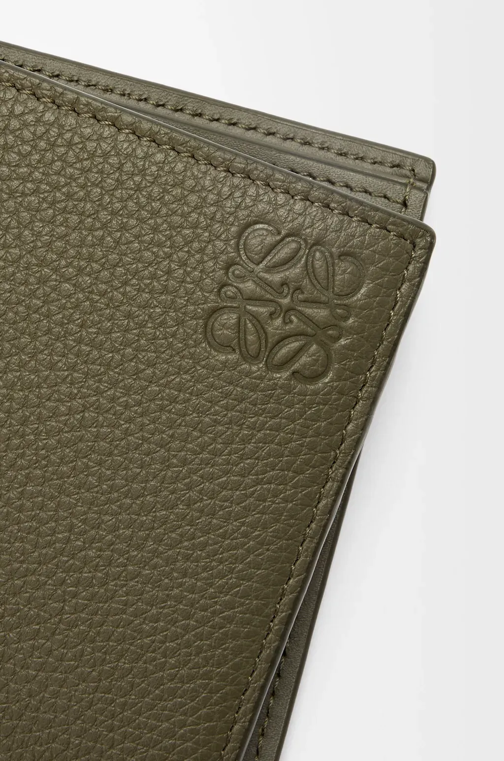 Bifold Coin Wallet In Soft Grained Calfskin