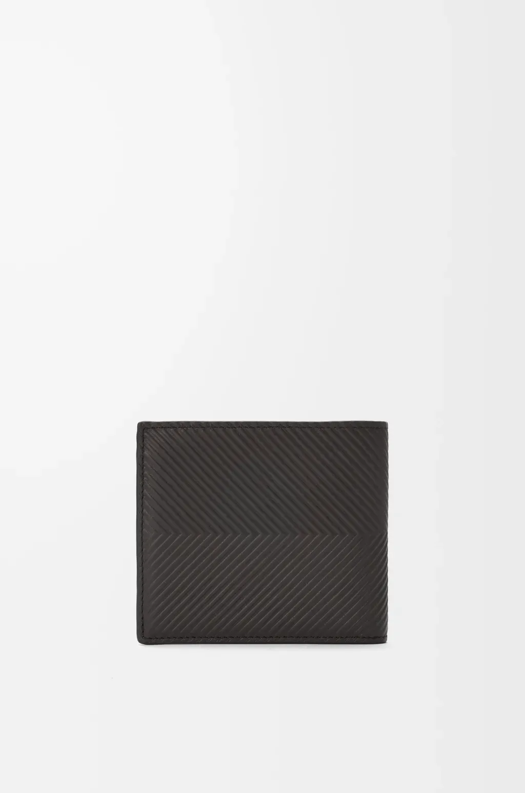 Bifold Coin Wallet In Textured Classic Calfskin