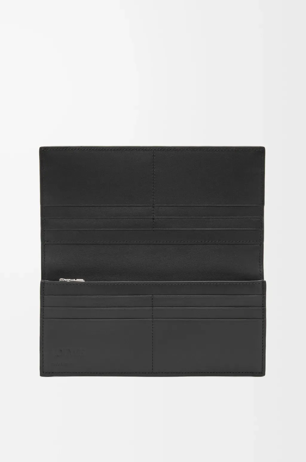 Long Horizontal Wallet In Soft Grained Calfskin