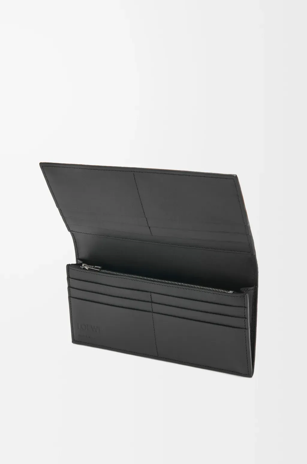 Long Horizontal Wallet In Soft Grained Calfskin