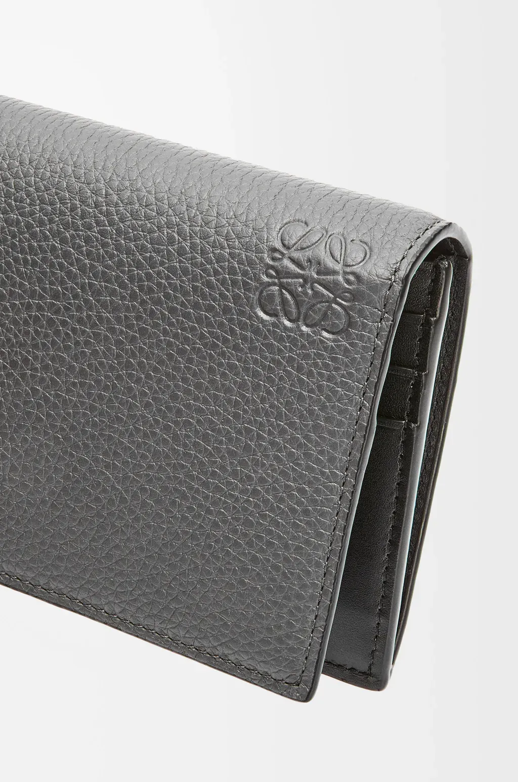Long Horizontal Wallet In Soft Grained Calfskin