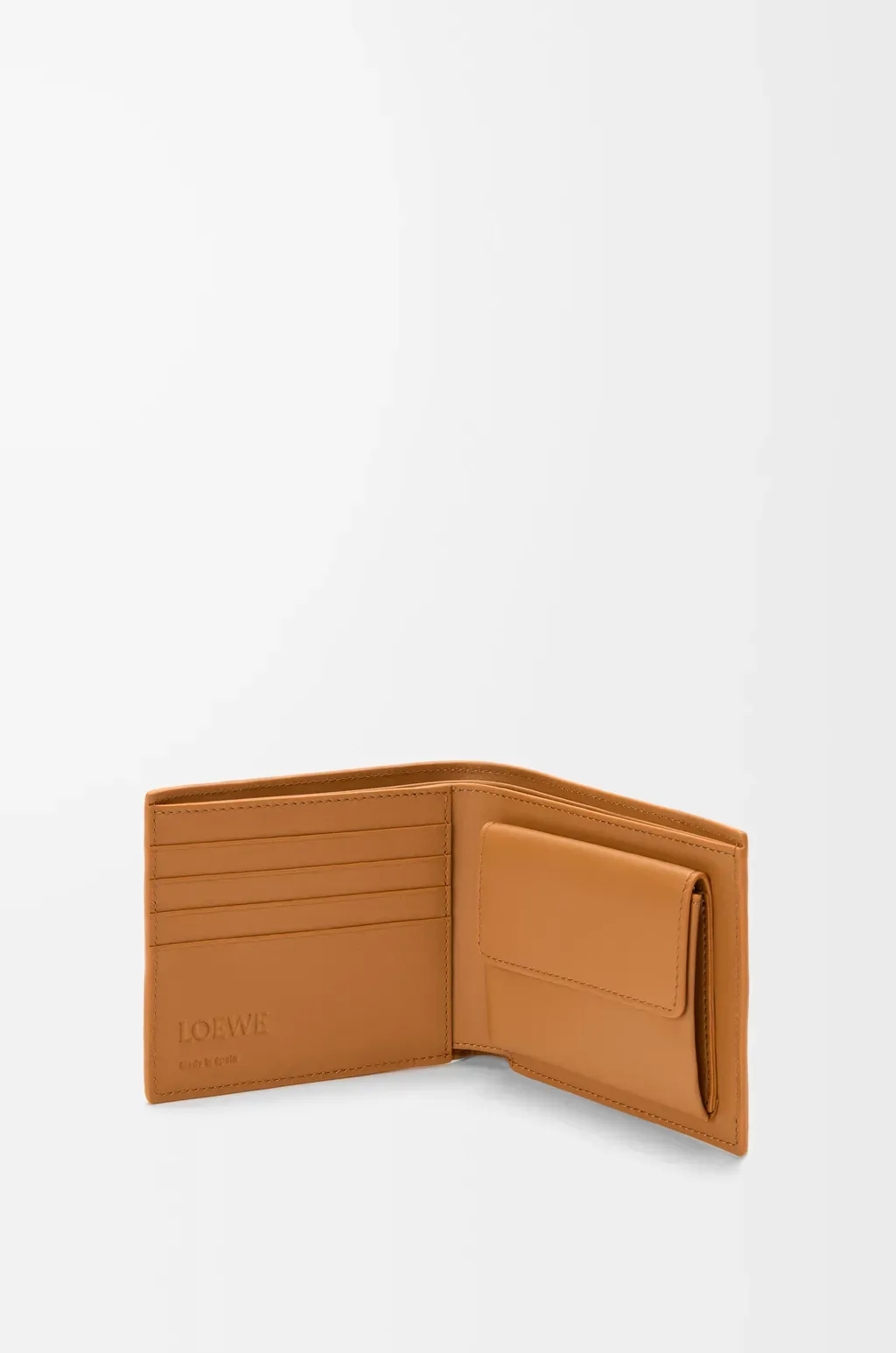 Puzzle Bifold Coin Wallet In Supple Grained Calfskin