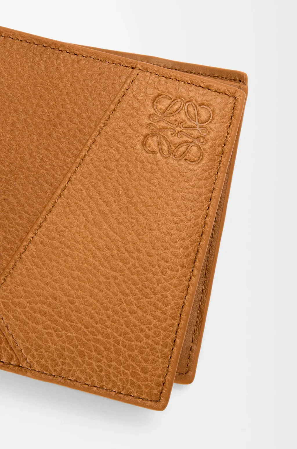 Puzzle Bifold Coin Wallet In Supple Grained Calfskin