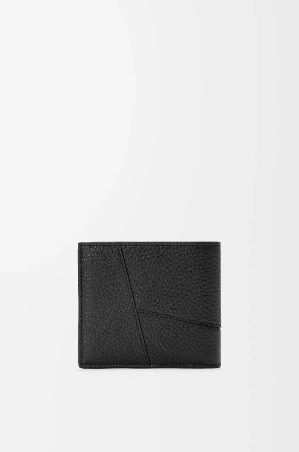 Puzzle Bifold Wallet In Supple Grained Calfskin