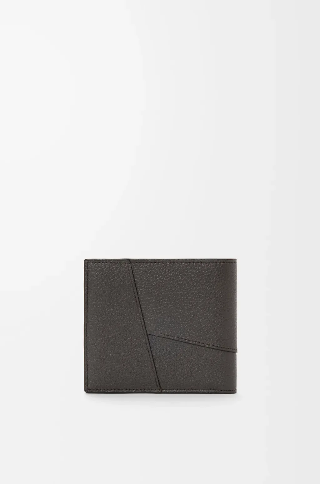 Puzzle Bifold Wallet In Supple Grained Calfskin