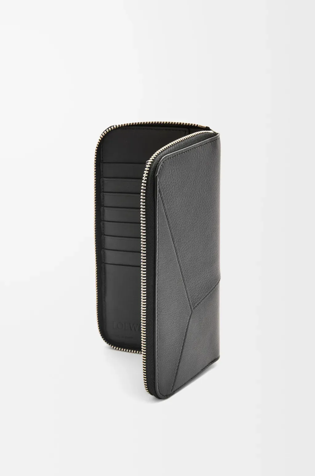 Puzzle Zip Around Wallet In Classic Calfskin