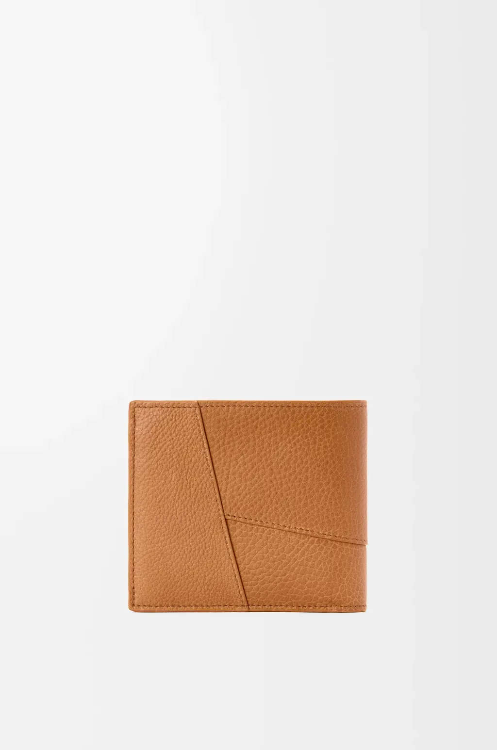 Puzzle Bifold Wallet In Supple Grained Calfskin
