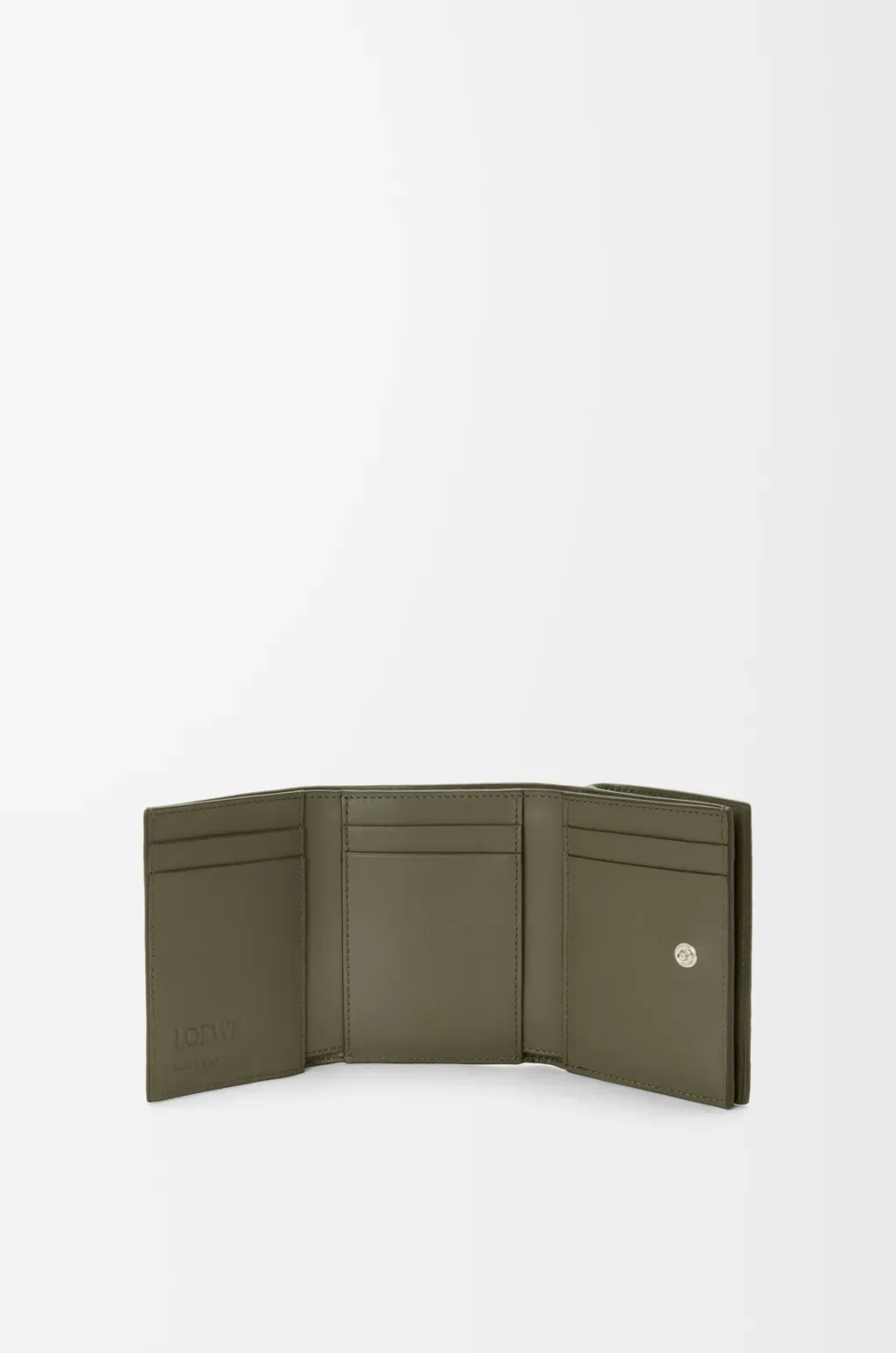Trifold Wallet In Soft Grained Calfskin