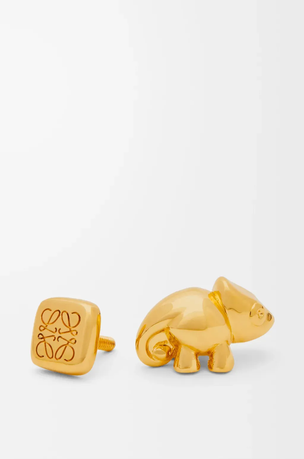 Chameleon Pin In Brass