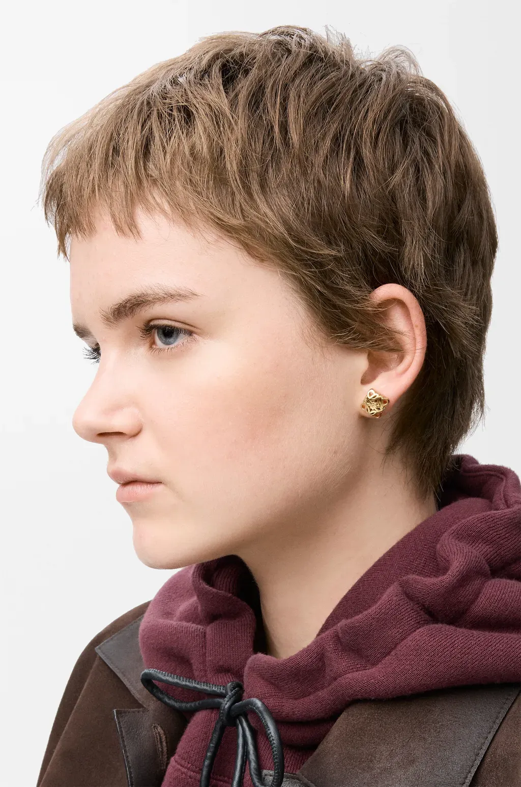 Anagram Bombé Stud Earrings