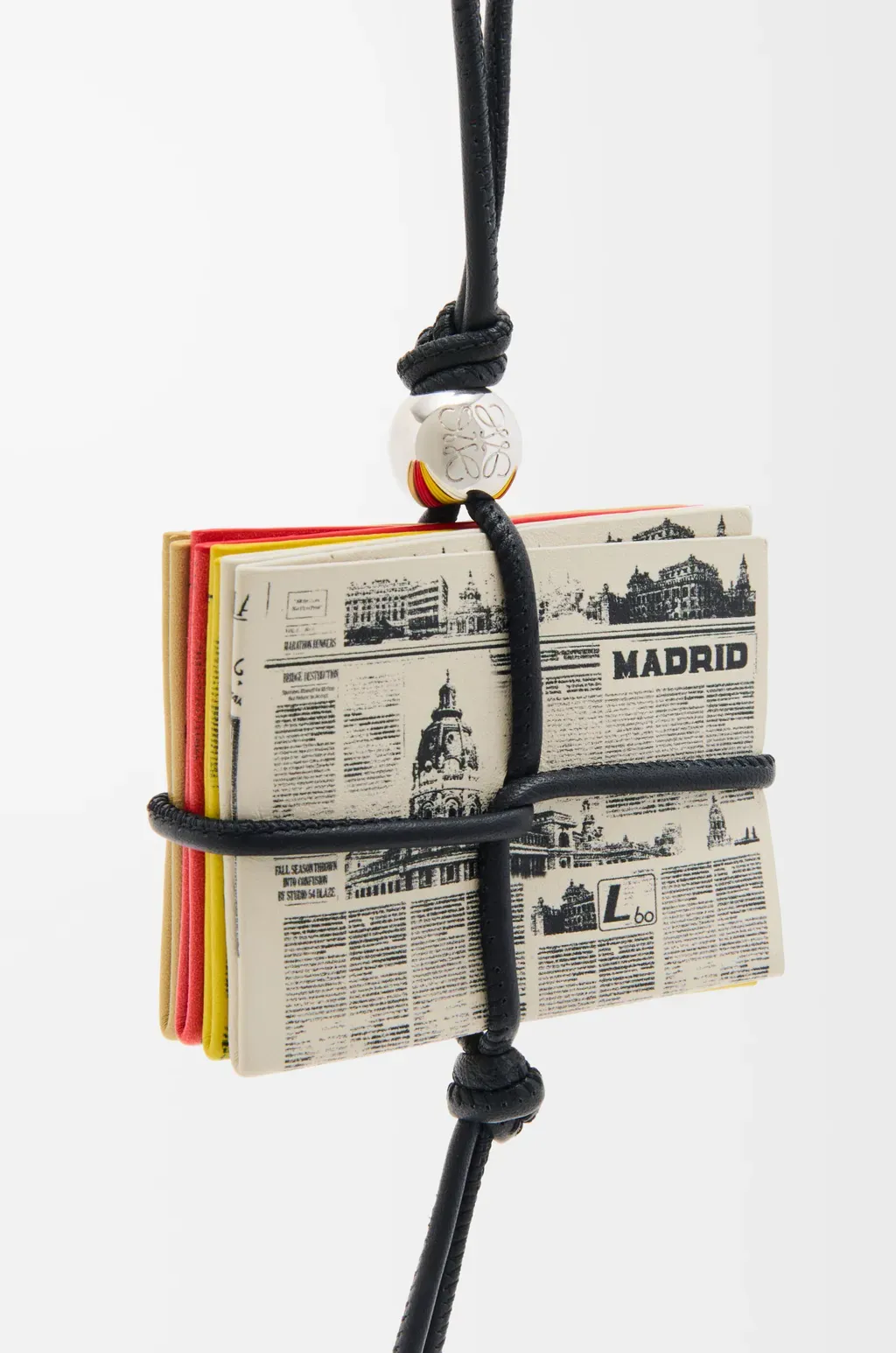 Newspaper Charm In Calfskin