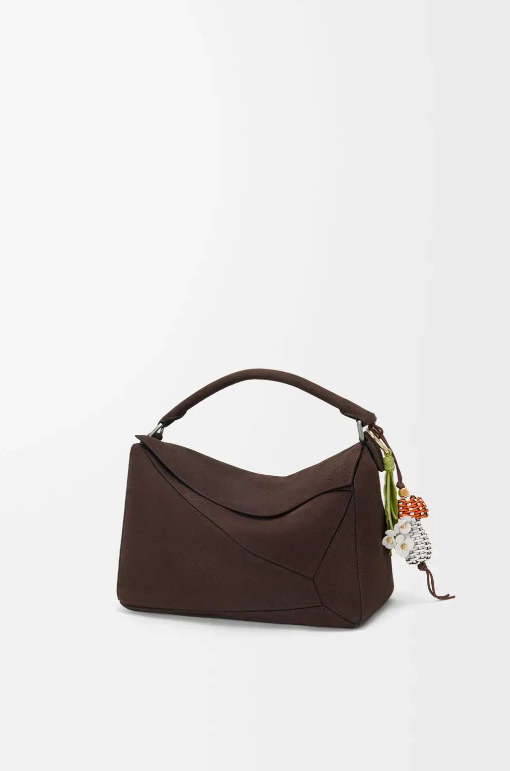 Strawberry Flower Charm In Classic Calfskin