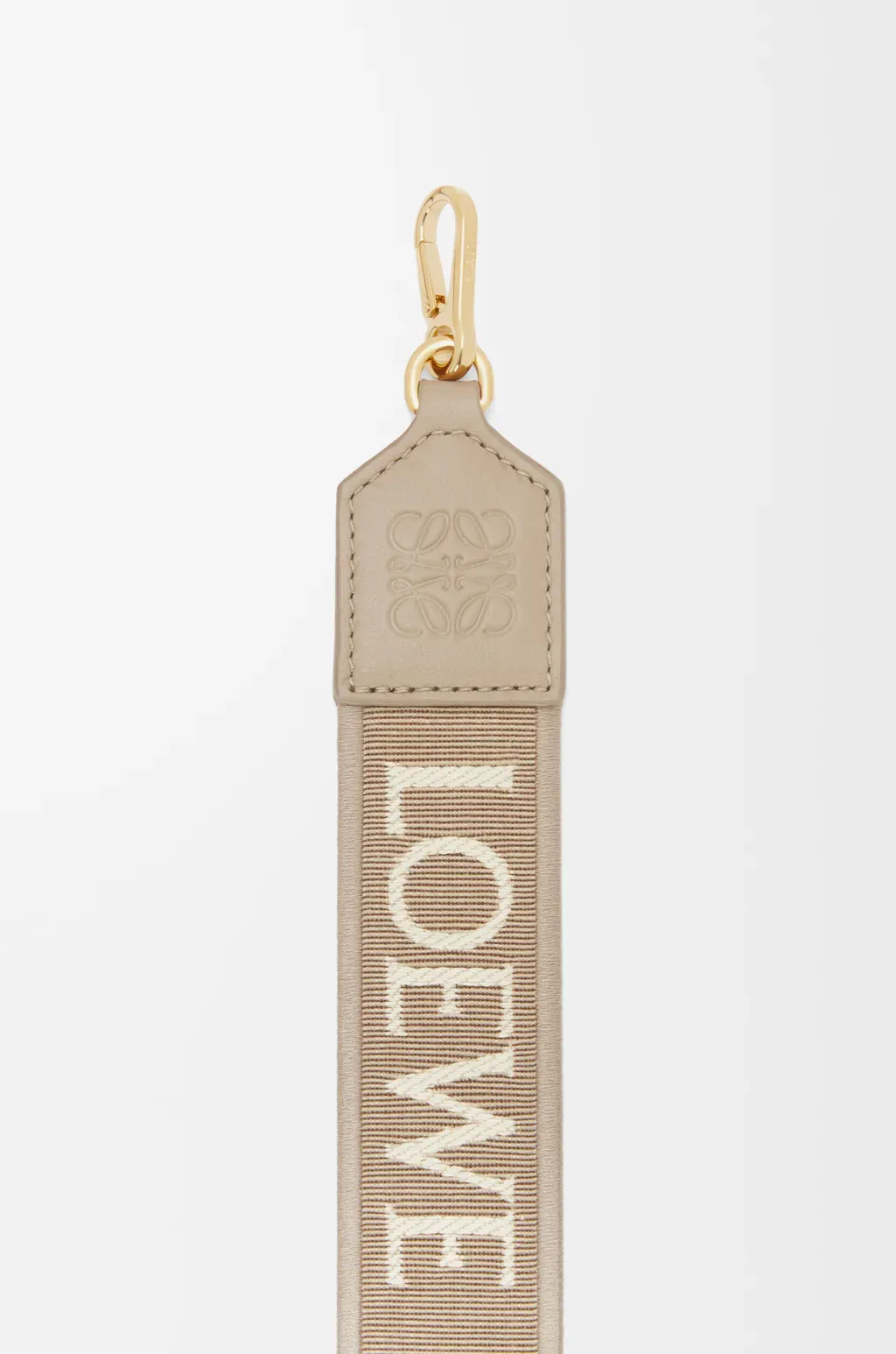 Anagram Strap In Jacquard And Calfskin