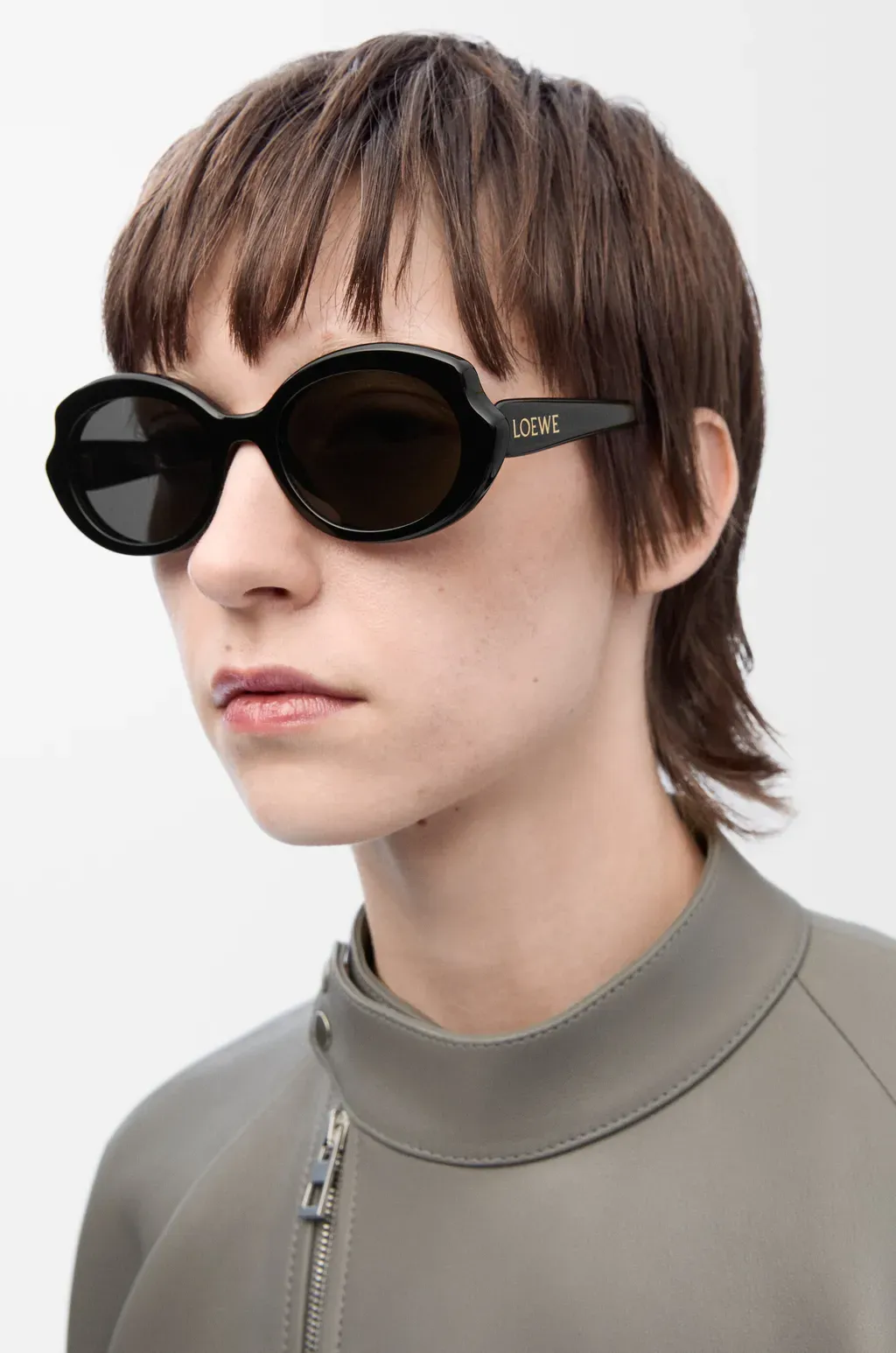 Mini Oval Slim Sunglasses
