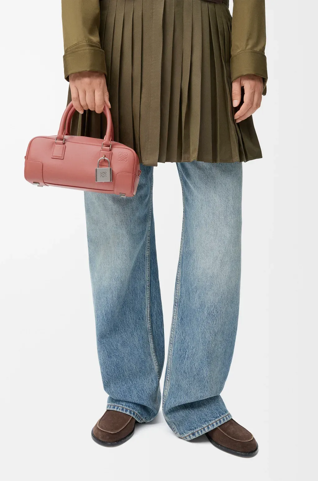 Amazona 23 Cropped Bag In Shiny Calfskin