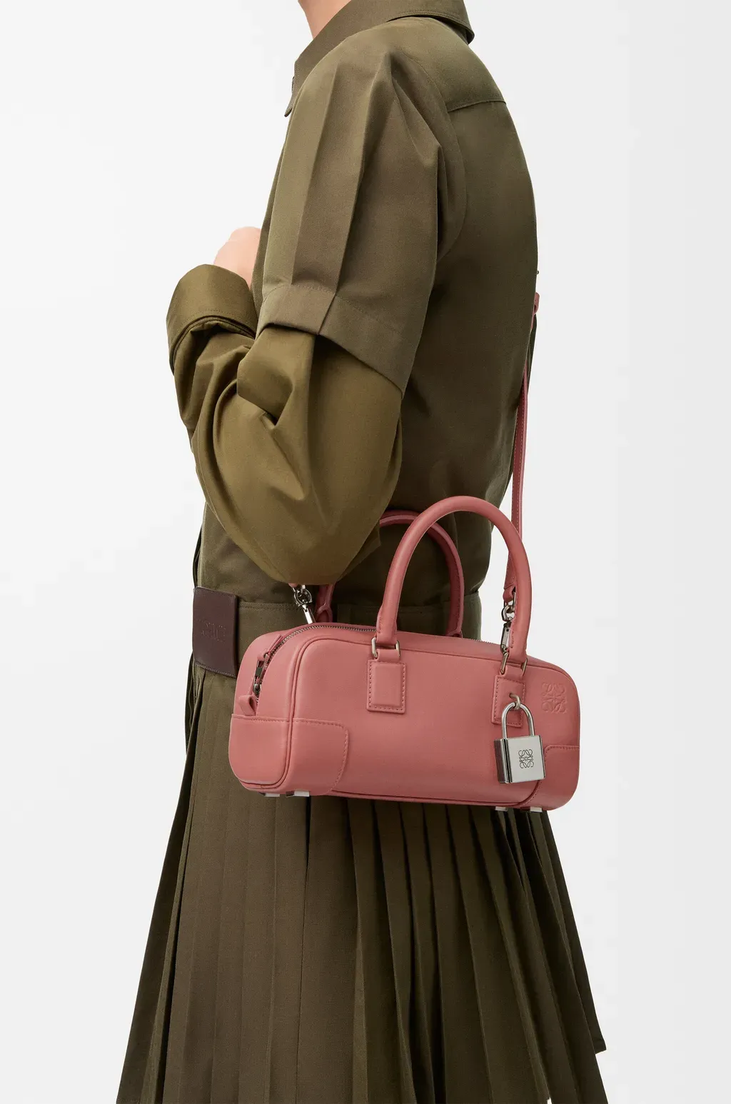 Amazona 23 Cropped Bag In Shiny Calfskin