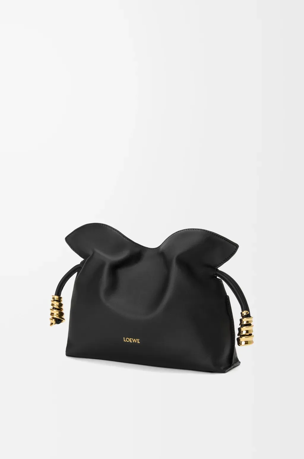 Mini Coil Flamenco Clutch In Nappa Calfskin