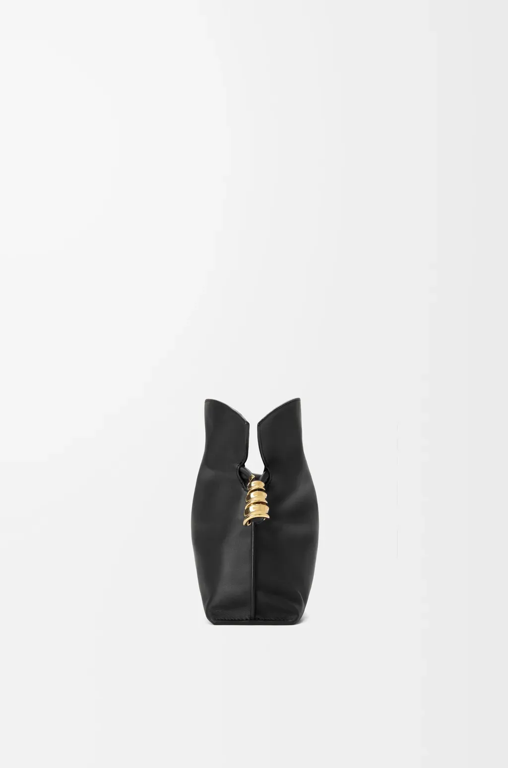 Mini Coil Flamenco Clutch In Nappa Calfskin