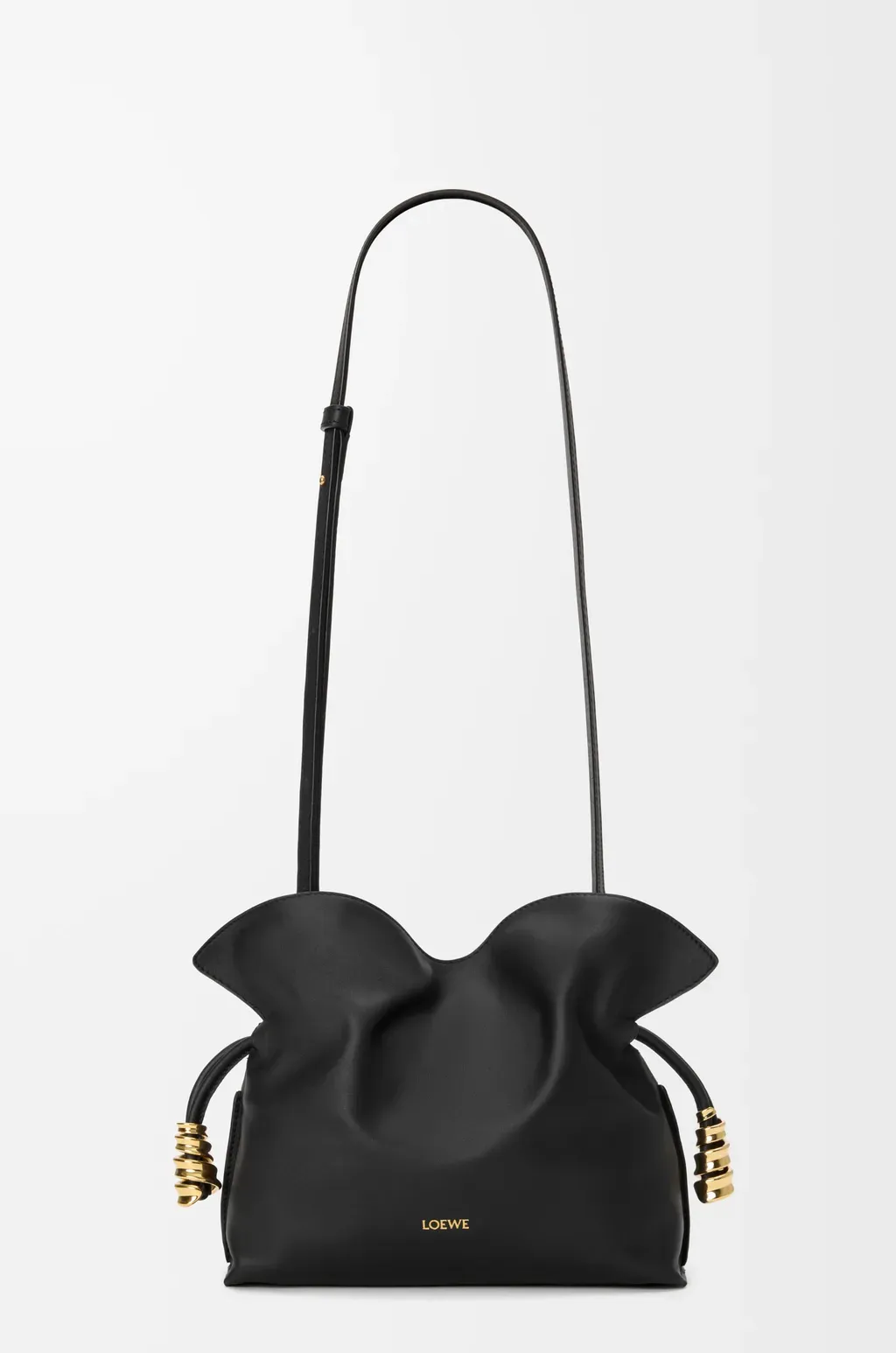 Mini Coil Flamenco Clutch In Nappa Calfskin