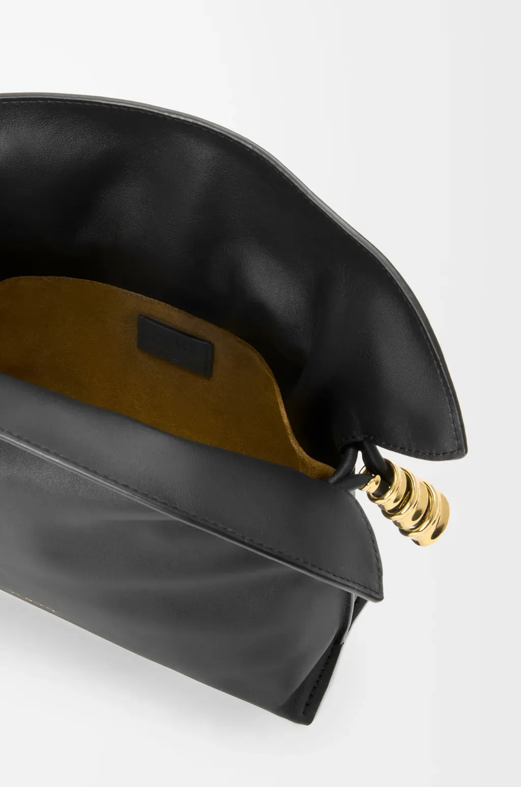 Mini Coil Flamenco Clutch In Nappa Calfskin