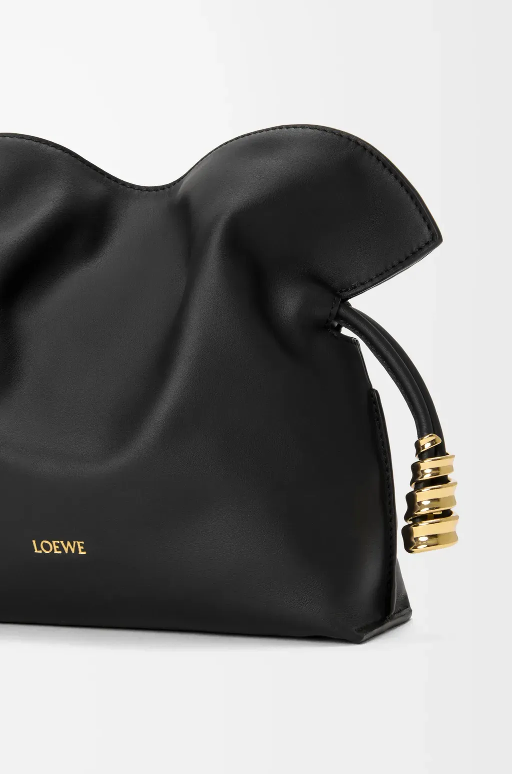 Mini Coil Flamenco Clutch In Nappa Calfskin