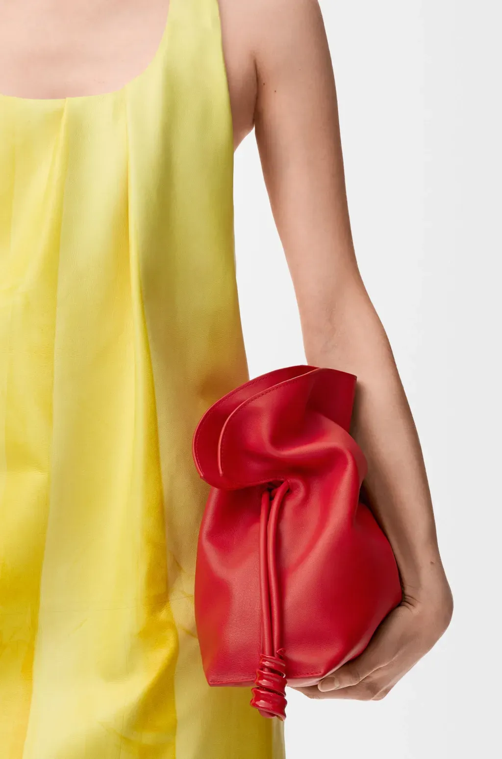 Medium Coil Flamenco Clutch In Nappa Calfskin