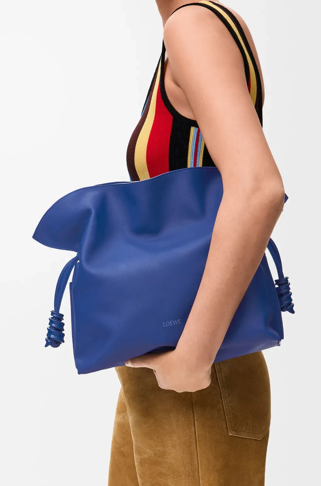Medium Coil Flamenco Clutch In Nappa Calfskin
