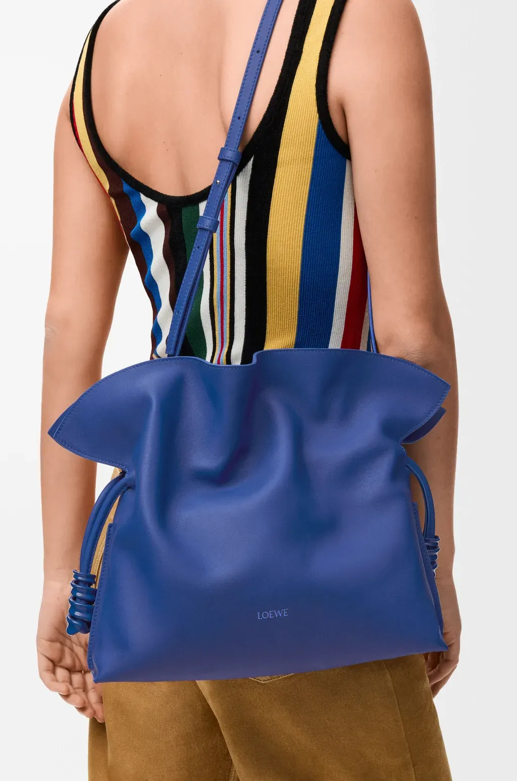 Medium Coil Flamenco Clutch In Nappa Calfskin