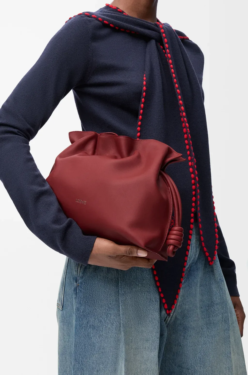 Medium Flamenco Clutch In Nappa Calfskin