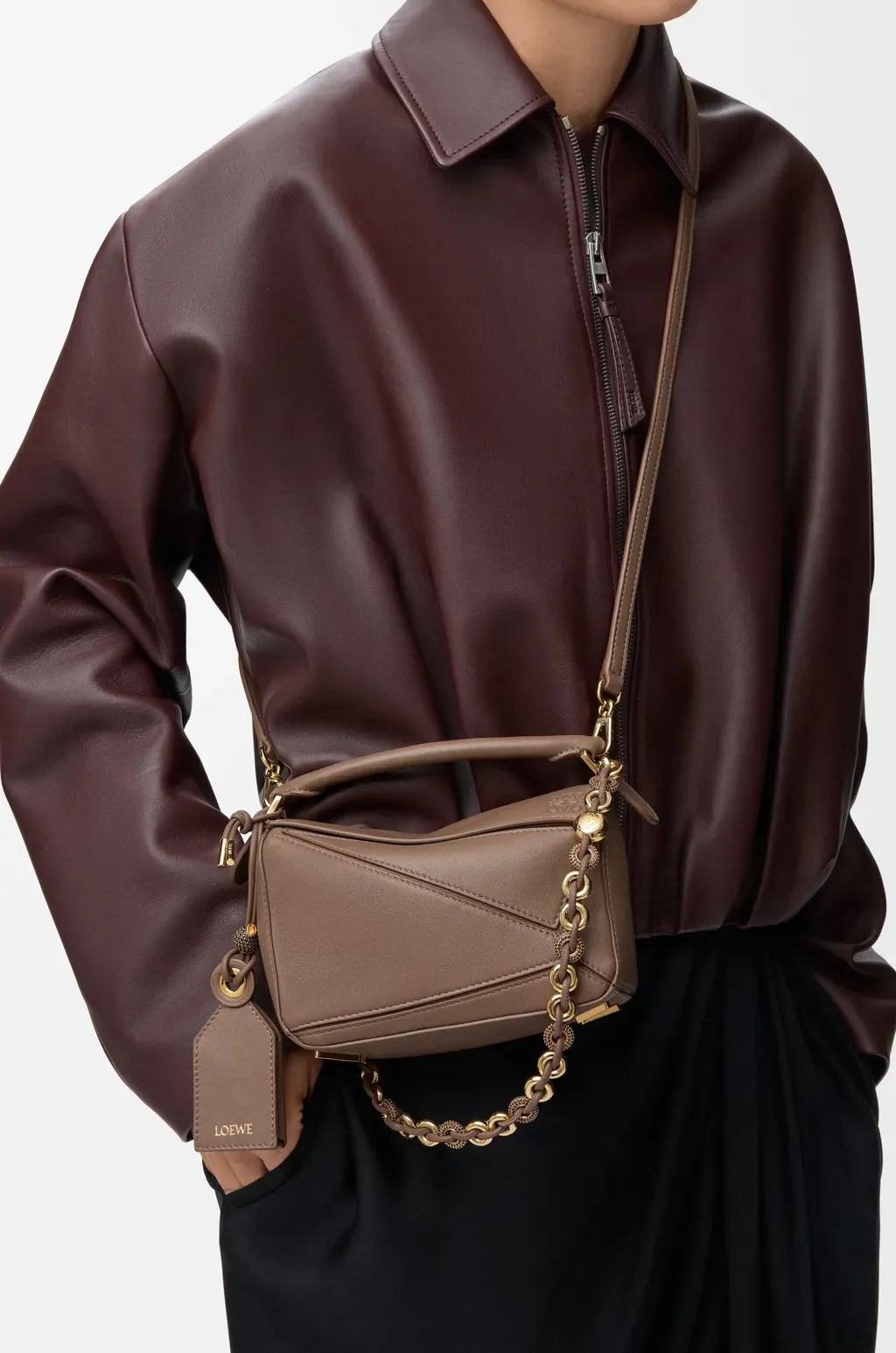 Mini Featherlight Puzzle Bag In Nappa Lambskin
