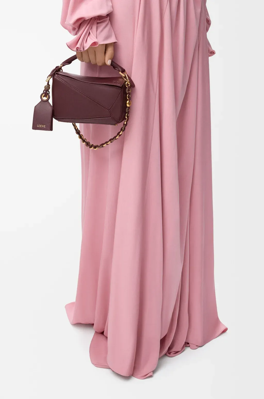 Mini Featherlight Puzzle Bag In Mellow Nappa Lambskin