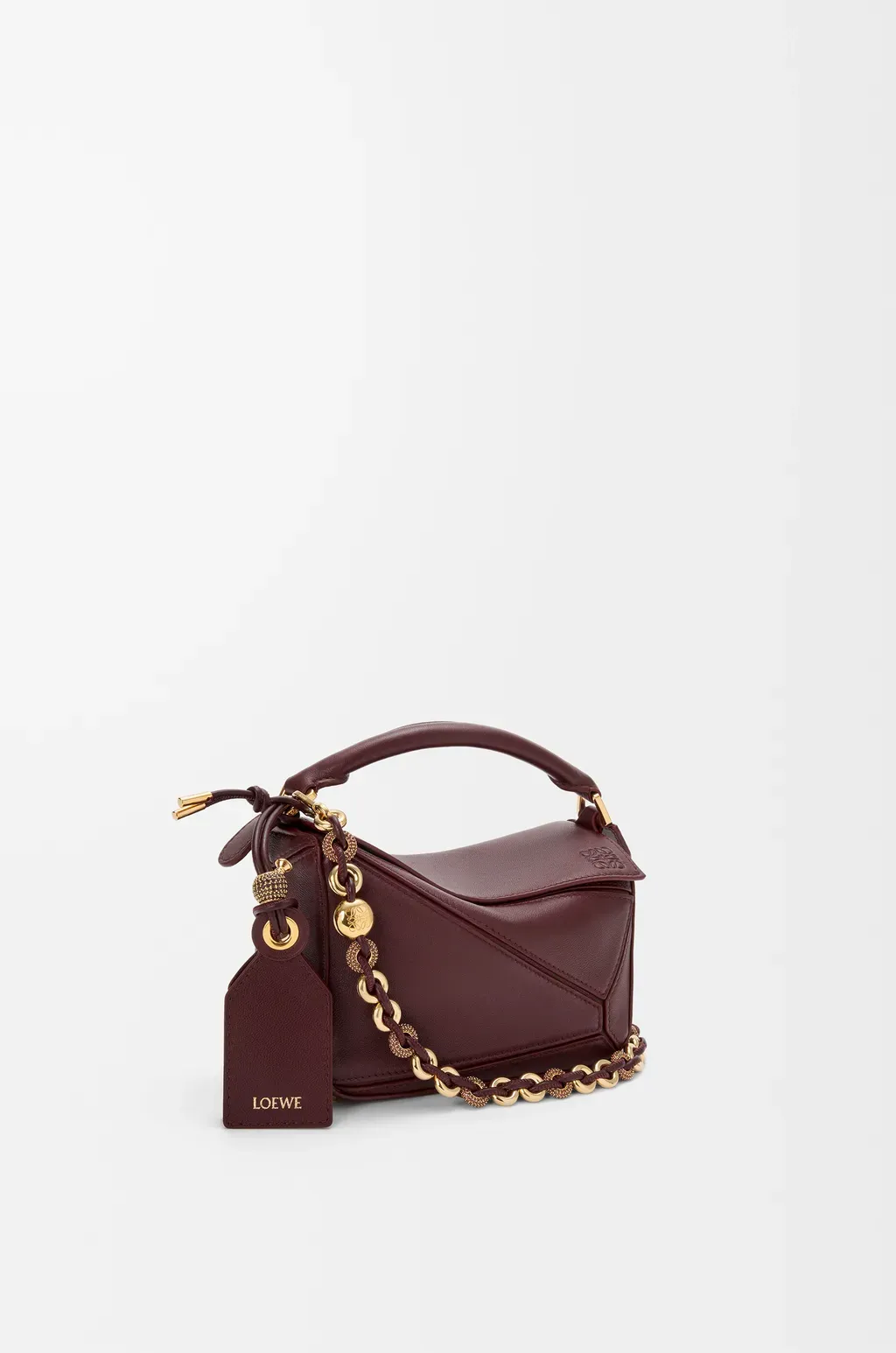 Mini Featherlight Puzzle Bag In Mellow Nappa Lambskin