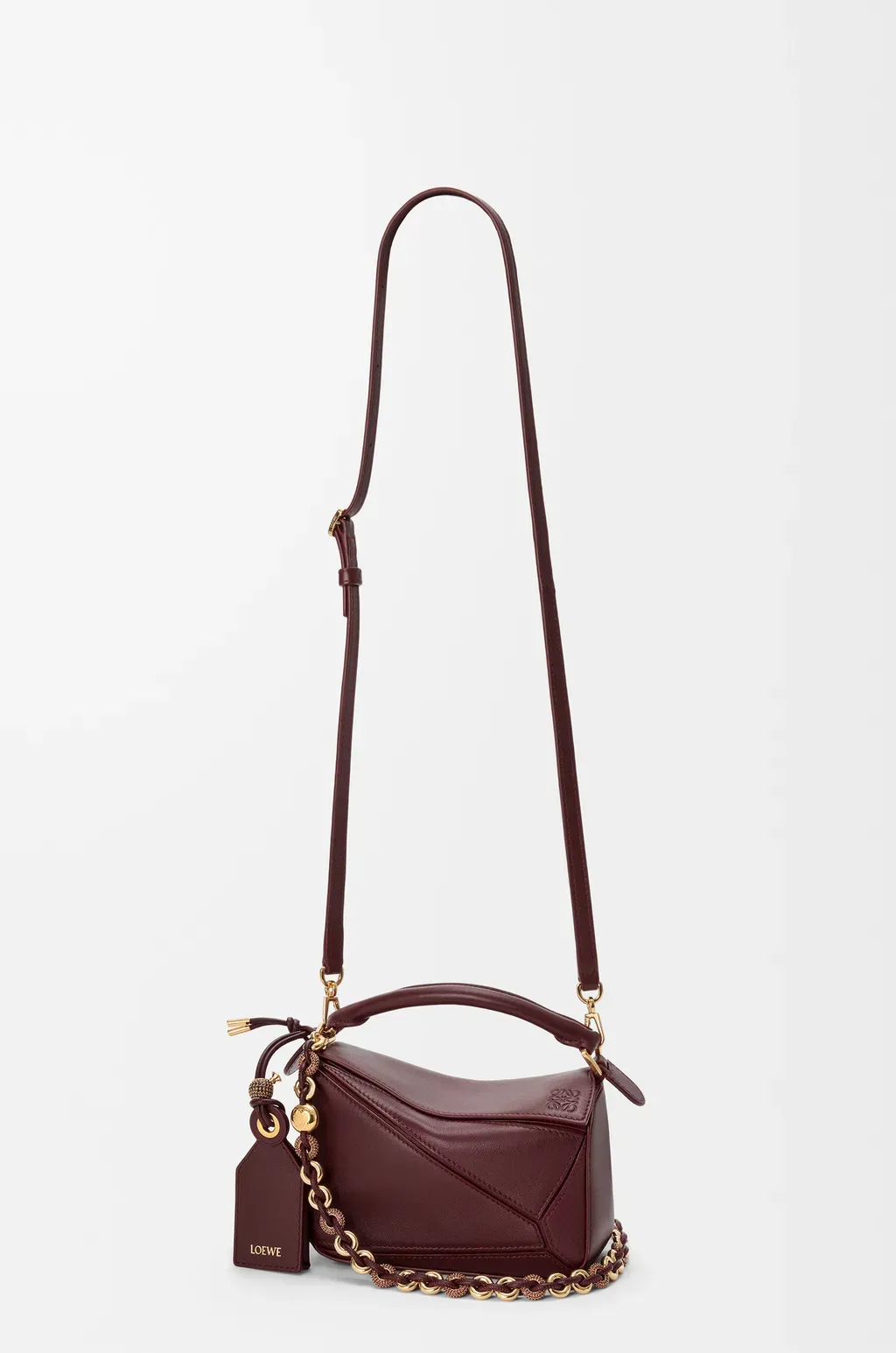 Mini Featherlight Puzzle Bag In Mellow Nappa Lambskin