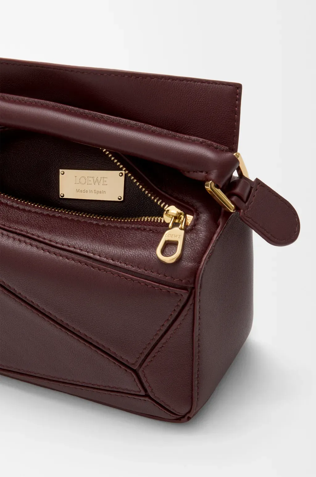 Mini Featherlight Puzzle Bag In Mellow Nappa Lambskin