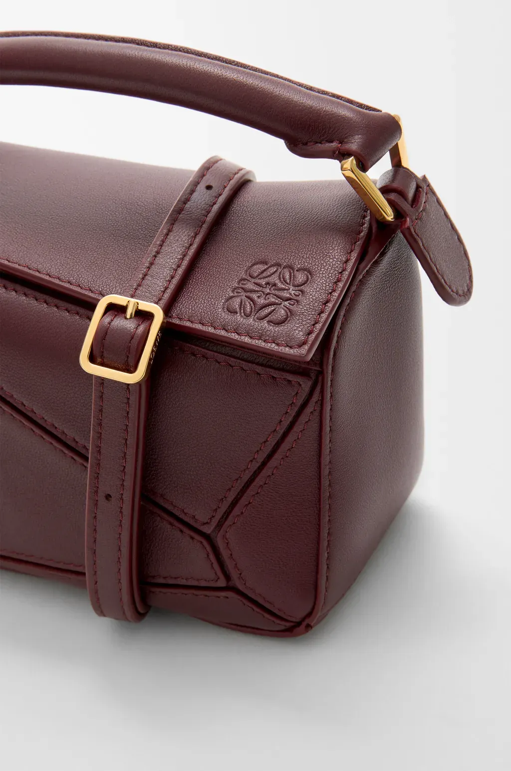 Mini Featherlight Puzzle Bag In Mellow Nappa Lambskin