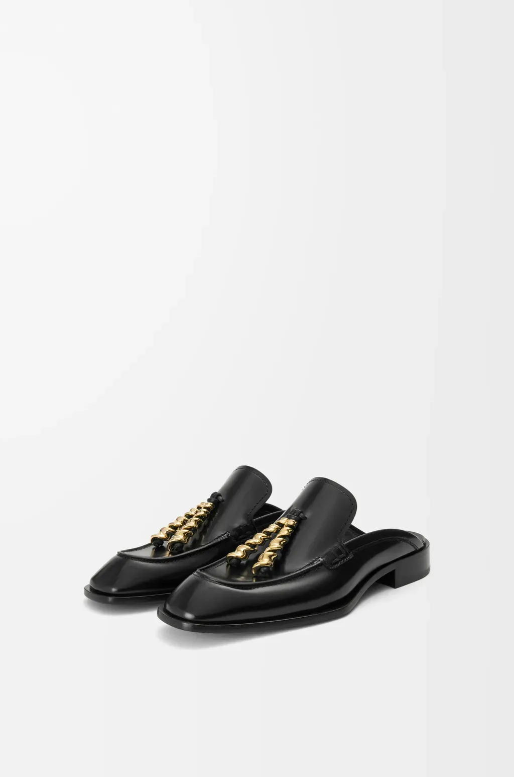Edge Loafer Mule In Brushed Calfskin