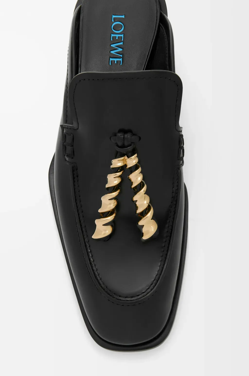 Edge Loafer Mule In Brushed Calfskin