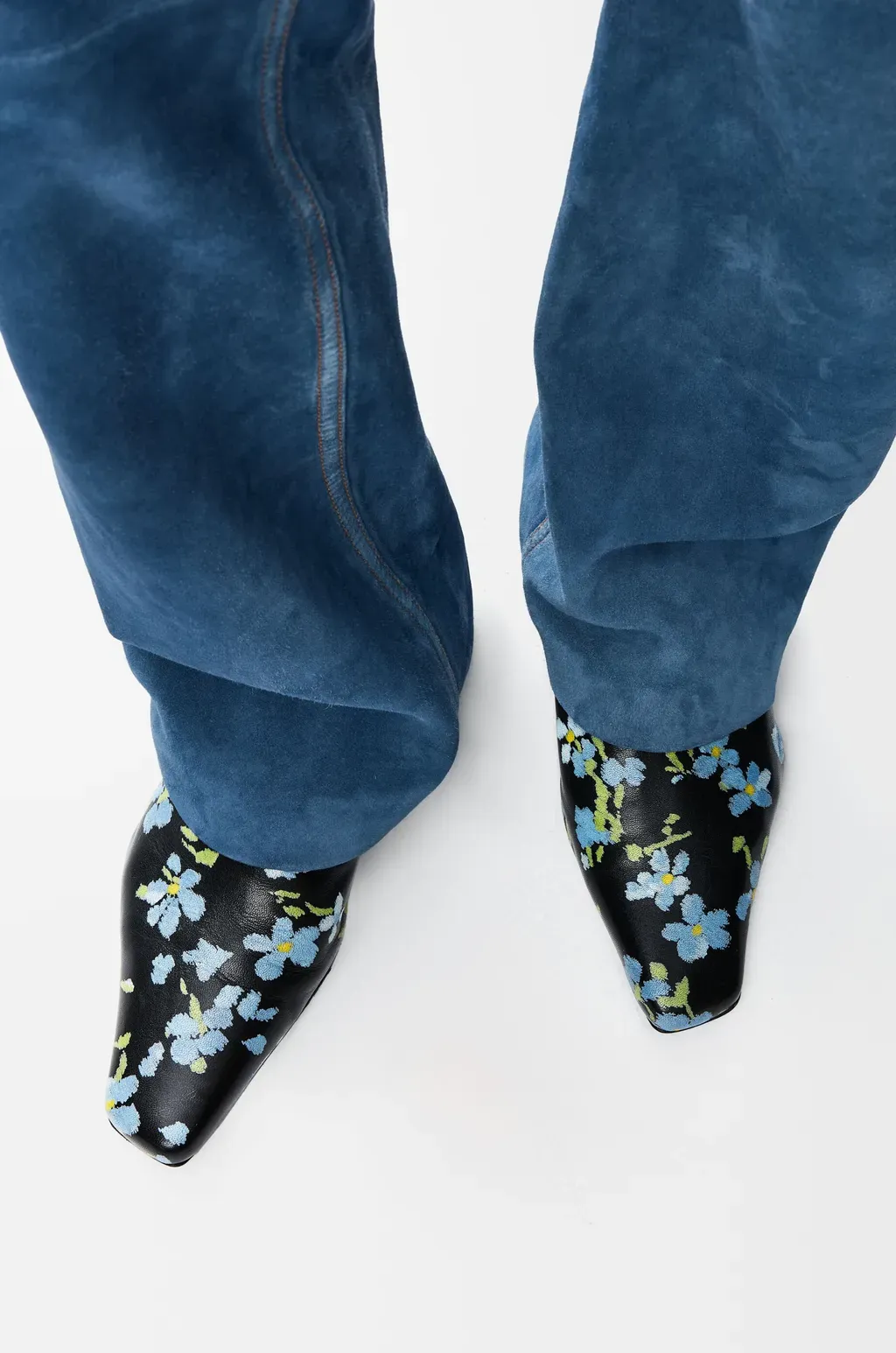 Emily Mule In Printed Lambskin