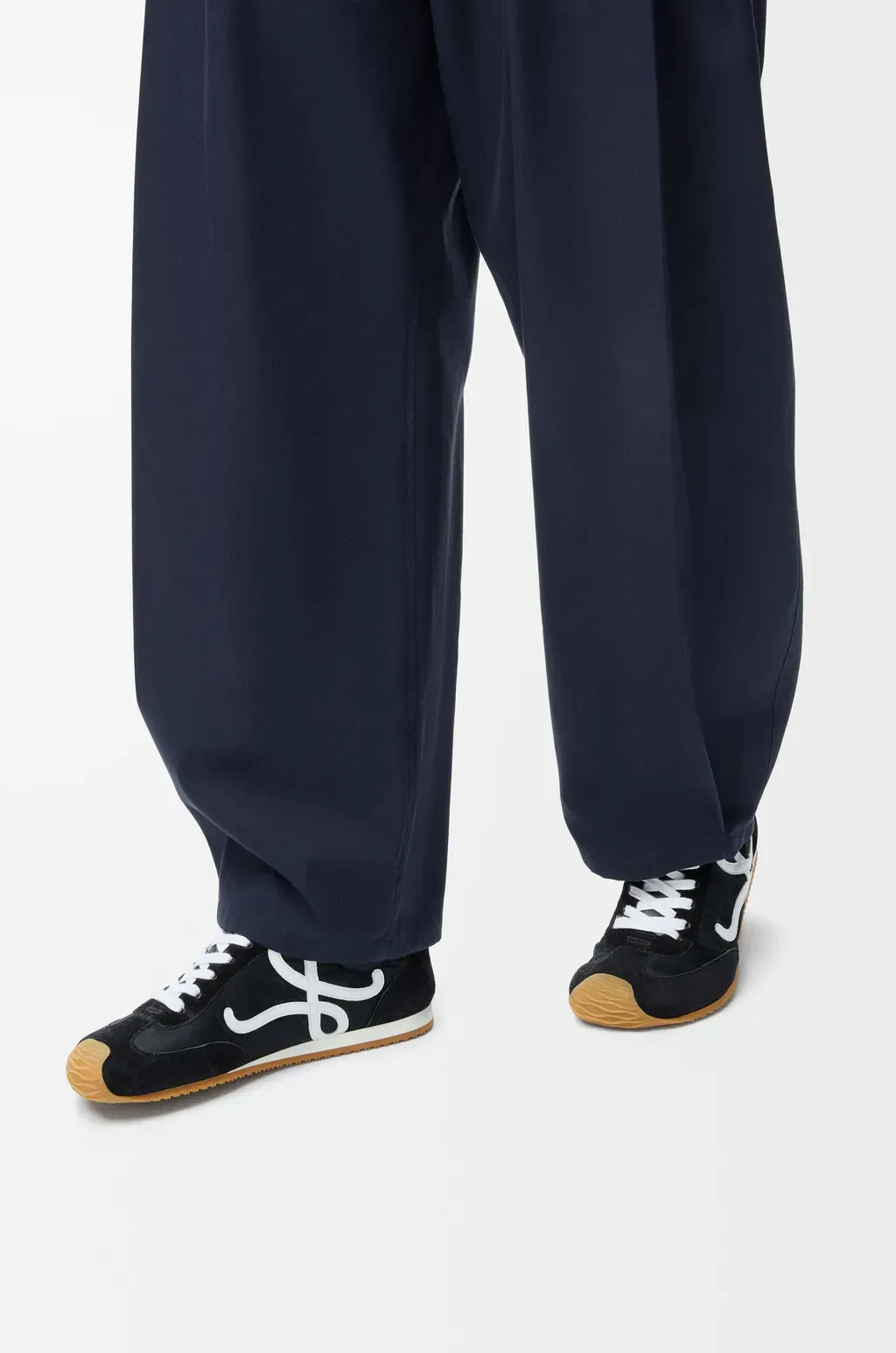 Ballet Runner 2.0 In Nylon And Calfskin