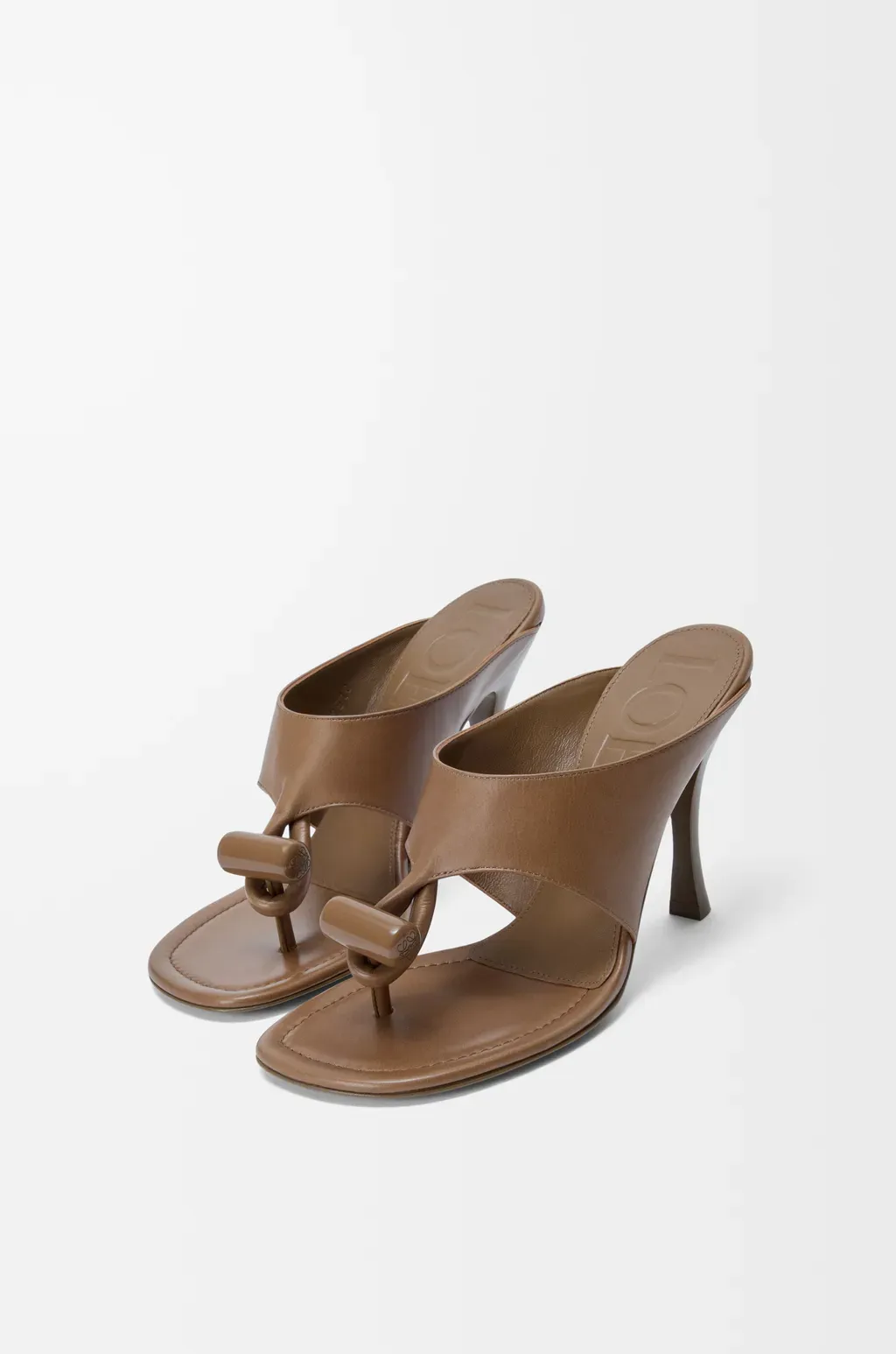 Toggle Sandal In Shiny Smooth Calfskin