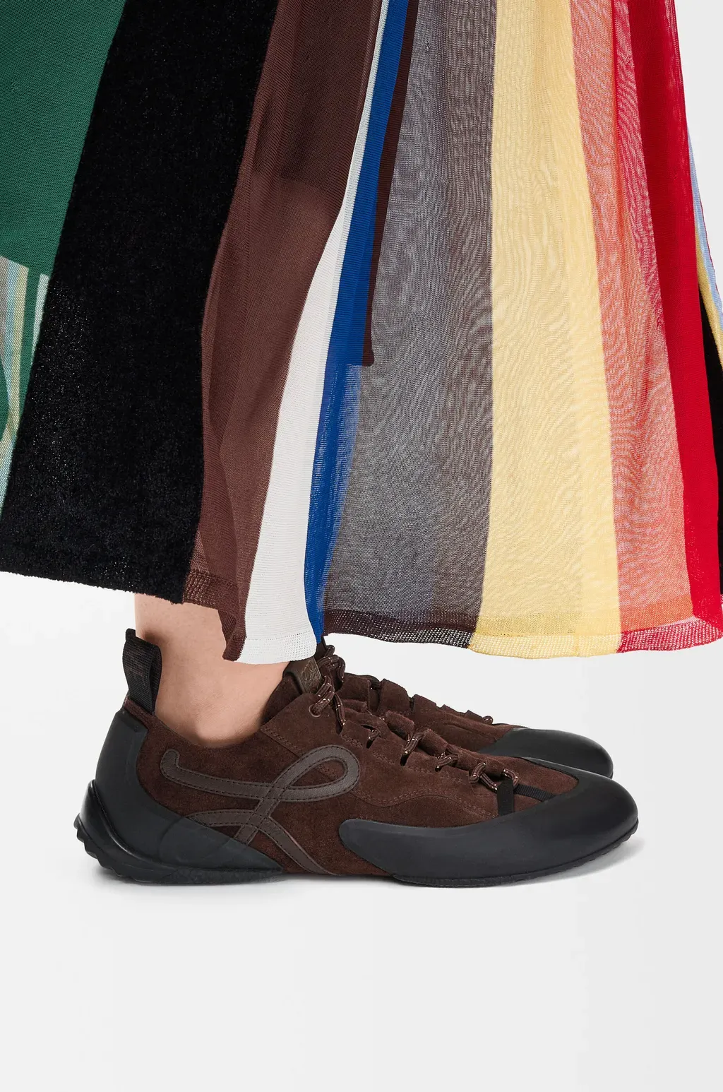 Grip Sneaker In Calfskin Suede