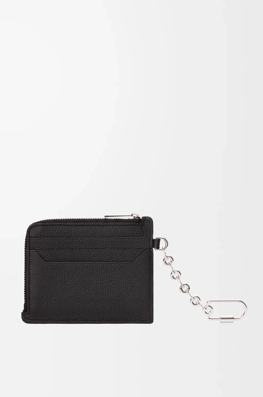 Anagram Square Coin Cardholder In Pebble Grained Calfskin