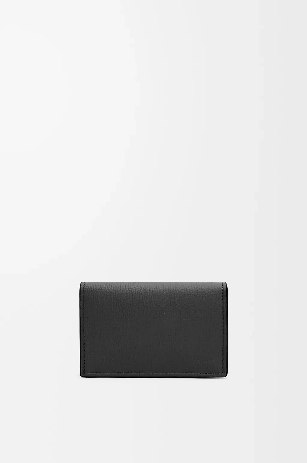 Anagram Business Cardholder In Pebble Grained Calfskin