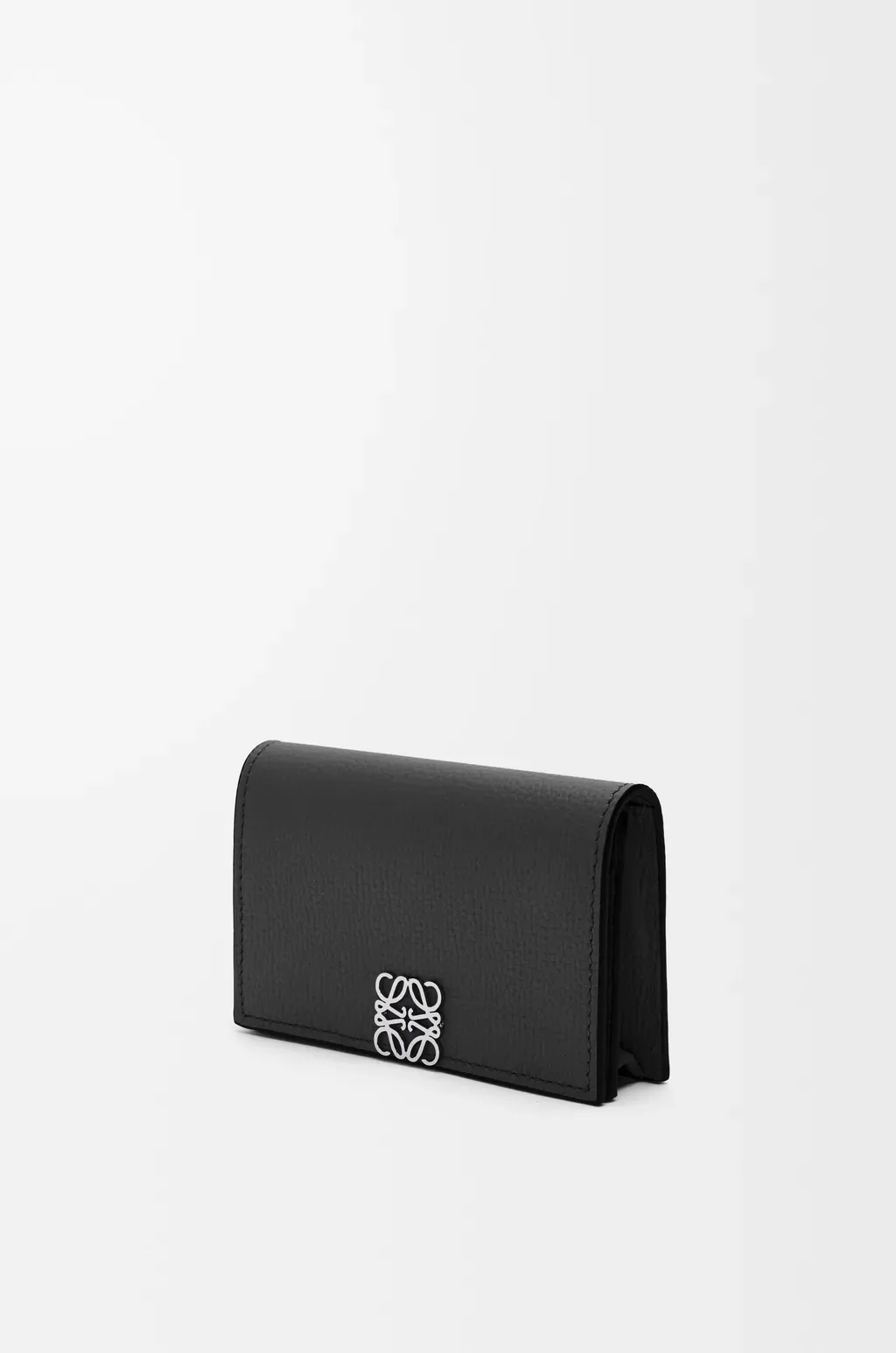 Anagram Business Cardholder In Pebble Grained Calfskin